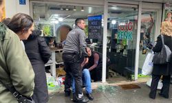Zonguldak'ta vatandaş cama yaslandı yaralandı!
