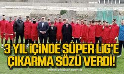 Dereli'den Zonguldak Kömürspor'u 3 yıl içinde Süper Lig'e çıkarma sözü!