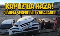 Kapuz'da kaza! Çiğdem Şekeroğlu yaralandı!