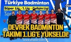 Devrek Badminton takımı 1. Lig'e yükseldi!