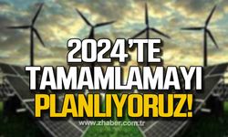 Öztürk:" 2024'ün ilk çeyreği itibarıyla tamamlamayı planlıyoruz!"