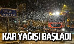 Zonguldak, Bartın, Düzce ve Bolu’da kar yağışı başladı!