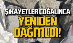 Zonguldak'ta şikayetler üzerine yeniden kömür dağıtıldı!