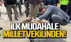 Zonguldak'ta kaza! Yaralıya ilk müdahale doktor Milletvekilinden!