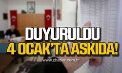 Seçmen listeleri 4 Ocak'ta askıda!