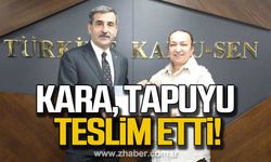 Arzu Kara'dan Önder Kahveci'ye tapu teslimi!