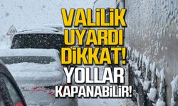 Zonguldak Valiliği uyardı! Yollar kapanabilir!