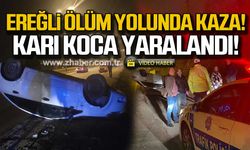 Zonguldak Ereğli yolunda kaza! Bu araçtan sağ çıktılar!