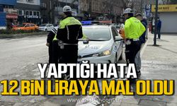 Ehliyetsiz araç kullanan sürücüye 12 bin lira ceza