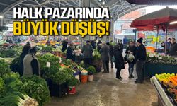 Zonguldak'ta halk pazarına yoğun ilgi