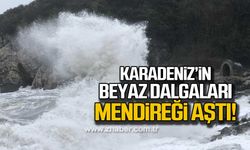 Zonguldak'ta dalgalar mendireği aştı!