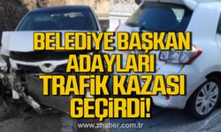 Belediye Başkan adayları Ankara'da trafik kazası geçirdi!