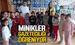 Zonguldak'ta minikler gazeteciliği öğreniyor!