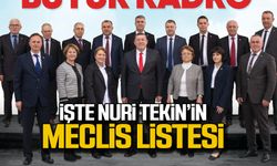 Nuri Tekin'in belediye meclis listesi belli oldu!