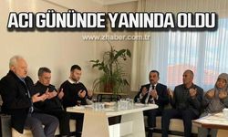 Vali Hacıbektaşoğlu  acı gününde yanında oldu!