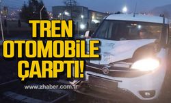 Karabük'te yük treni otomobile çarptı!