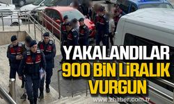 Zonguldak'ta 900 bin liralık vurgun yapan şüpheliler yakalandı!
