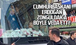 Erdoğan Zonguldak'a böyle veda etti!
