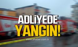 Zonguldak’ta Adliyede yangın! Ekipler seferber oldu!