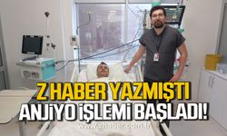 Z HABER yazmıştı! Atatürk Devlet Hastanesi'nde anjiyo işlemi başladı!