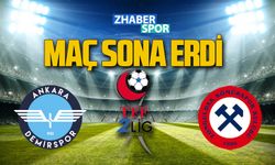 Ankara Demirspor-Zonguldak Kömürspor maçı bitti! İşte skor