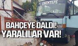 Karabük’te yolcu dolu minibüs bahçe duvarına çarptı! 5 yaralı!