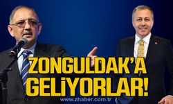 Ali Yerlikaya ve Mehmet Özhaseki Zonguldak'a geliyor