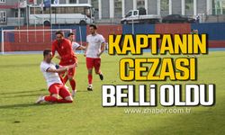 Zonguldak Kömürspor'un takım kaptanı Hakan Çevik'in cezası belli oldu!