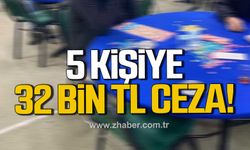 Karabük'te kumar oynayan 5 kişiye 32 bin 125 lira para cezası kesildi!