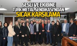 Murat Sesli ve ekibine Türk Metal Sendikası'nda sıcak karşılama