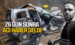 Karabük'te kazada ağır yaralanan İlyaz Kazancı 26 gün sonra hayatını kaybetti!