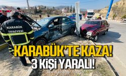 Karabük’te iki otomobil çarpıştı: 3 yaralı