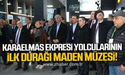 Zonguldak'a ulaşan Karaelmas Ekspresi yolcuları Maden Müzesi'ni gezdi!