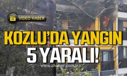 Kozlu'da yangın! 5 yaralı!
