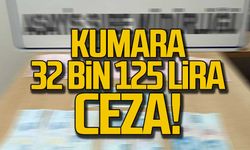 Karabük'te kumar oynayan 5 kişiye 32 bin 125 lira para cezası kesildi