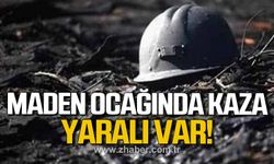 Maden ocağında iş kazasında 1 madenci yaralandı!