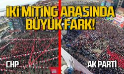 Zonguldak'ta Ak Parti ile CHP mitingleri arasındaki büyük fark!