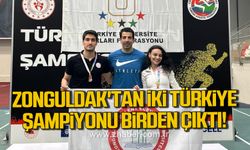 Zonguldak'ın milli sporcuları Melike Malkoç ve Doğukan Kilcioğlu Türkiye Şampiyonu oldu!