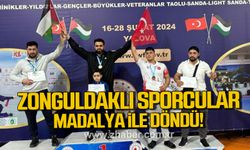 Zonguldaklı sporcular madalya ile döndü!