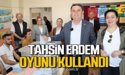 Tahsin Erdem yerel seçimlerde oyunu kullandı