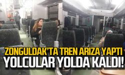 Zonguldak'ta tren arıza yaptı yolcular yolda kaldı!