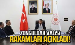 Zonguldak Valisi asayiş rakamlarını açıkladı!