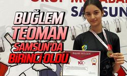 Buğlem Teoman Samsun'da birinci oldu!