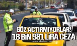 Zonguldak'ta dronlu denetim! 12 sürücüye 18 bin 981 lira ceza kesildi!