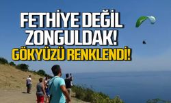 Fethiye değil Zonguldak! Gökyüzü renklendi!