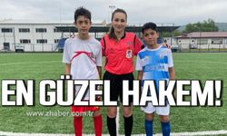 Gökçebeyspor ile Devrek Belediyespor maçında hakem Ayşe Nur Demirhan’a alkış!