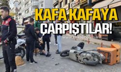 Kdz. Ereğli'de iki motosiklet kafa kafaya çarpıştı! Sürücü yaralandı!