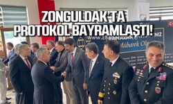 Zonguldak'ta protokol bayramlaştı!