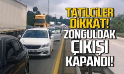 Tatilciler dikkat! Zonguldak çıkışı kapandı!