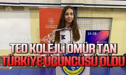 Zonguldak Ted Koleji’nin sporcusu Ömür Tan Türkiye 3’üncüsü oldu!